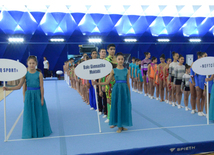 Bakıda idman gimnastikası və akrobatika gimnastikası üzrə Birgə Azərbaycan Birinciliyi start götürüb. Azərbaycan, 3 dekabr 2015